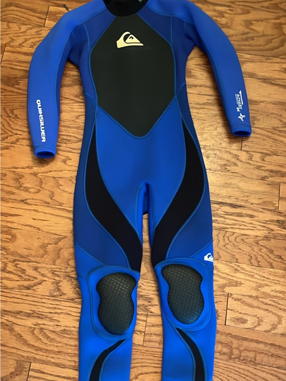 Quiksilver Syncro Kids Blue Full Wetsuit - Long Sleeve Swim Suit size 12